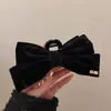 Pinza de Garra Grande con Lazo Negro de Gama Alta Versátil Pinza para el Cabello de Cinta para Mujeres Parte Posterior de la Cabeza Pinza de Tiburón Accesorios para el Cabello Venta al por Mayor
