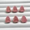 Talla en Madera de Ciprés Rojo, Labubu Rose Satín Seda Peces Cuentas Sueltas y Otros Accesorios de Joyería Budista DIY Cadena para Teléfono Móvil