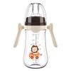 Biberón simple de PP para bebé con tetina ancha 180/240/280ml con asa sin pajita
