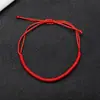 Pulseiras Vermelhas e Pretas Populares Europeias e Americanas Transfronteiriças, Feitas à Mão, Estilo Xizang, Pulseiras de Corda Trançada Ajustáveis Prontas para Venda