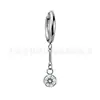 Aro de Titanio F136 Colgante de Circonita Anillo para Cartílago del Oído Cuerpo de Aleación de Titanio G23 Joyería para Piercing en el Cuerpo Pendientes Fábrica Transfronteriza