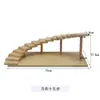Mesa de barbacoa de madera estilo japonés paso a paso plato elevado para sashimi sushi plato de concepto artístico plato creativo para hot pot