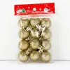 Bola de Navidad de dragón y tigre al por mayor transfronteriza 3 cm Bola colgante para decoración de árbol de Navidad bola brillante mate con purpurina Día de Año Nuevo