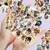 56 Nuevos Pegatinas de Graffiti para Cuaderno, Paquete de Expresiones Lindas de Cachorro Realista Transfronterizo, Materiales para Cuaderno, Pegatinas Impermeables