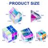 Pujiang Vidro Cristal Produtos Apanhador de Sol Prisma Quadrado Ornamentos de Cristal Galvanizado Apanhador de Sol Luz