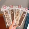 Pinza de tela suave color café para flequillo de niños con lazo de encaje, Diadema mágica para niñas, Accesorio para peinar el cabello de bebé