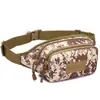 Bolsa de cintura portátil para esportes ao ar livre, camuflagem militar tática para ciclismo, bolsa de ombro para corrida lenta, bolsa de peito para camping e caminhada com orifício para fone de ouvido