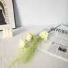 Flores Peônias Simuladas Estacas de Cana-da-Índia Arranjos de Flores Enfeites Decoração de Interiores para Casa Estilo Pastoral Flores Simuladas