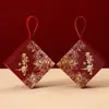 Caixa de Doces para Casamento 2025 Nova Caixa para Casamento e Noivado Caixa de Açúcar Caixa de Doces para Casamento Caixa de Embalagem Estilo Chinês