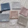 Pañuelo Cuadrado Estilo Princesa Dulce de Ensueño con Lunares Degradados para Mujer Turban Transpirable de Primavera y Verano para Viajes Pañuelo Delgado