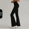 Pantalones de Yoga NULS de Pierna Acampanada Micro Primavera/Verano de Cintura Alta Levanta Glúteos Pantalones Deportivos para Exteriores Fitness Pantalones de Pierna Ancha Pantalones Ajustados de Pierna Acampanada