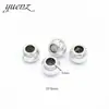 YuenZ Moda Europeia e Americana Contas de Liga de Zinco Redondas Lisas com Furo Grande Contas para Joias DIY Acessórios 10 * 8MM R78