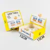 Caixa de Embalagem para Pastel de Nata, Não Requer Dobra, Descartável, Caixa de Papel para 4 Pastéis de Nata Portugueses, Caixa de Papel para Takeaway de Alimentos para Assar
