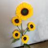 Inicio Simulación Flores Girasol Rendimiento Adornos Decorativos Muchos Girasoles Hotel Sala de Estar Boda Simulación Flores de Seda