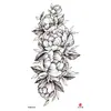 Adesivos de Tatuagem Florais Pequenos para Braço Inteiro e Costas, Geisha Borboleta Flor de Rosa Coloridos Criativos Peculiares Frescos Adesivos de Tatuagem