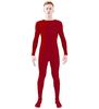 Macacão de Venda Quente Transfronteiriço com Cabeça Parcialmente Coberta e Ombros Expostos, Traje Zentai de Cor Sólida com 5 Mãos Expostas, Fantasia para Performance de Palco