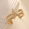 Joia Transfronteiriça Europeia e Americana Design de Moda Exagerado Estilo Oceano de Férias Textura Estrela-do-mar Concha Pulseira de Braço para Mulheres Pulseira