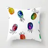 Funda de almohada geométrica abstracta creativa y compleja para el hogar sin relleno de almohada cubierta de cojín trasero de lino de poliéster una variedad de opcionales