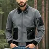Otoño 2026 Transfronterizo Amazon Chaqueta de Solapa Estilo Americano 3D Casual Retro Ropa de Trabajo para Hombre Europa