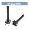 Interruptor Tátil de Furo Passante Vertical 4 Pinos Micro Botão 6*6*4.3/4.5/5/6/7/7.3/8/9/19/30MM