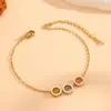 Joyería de Acero Inoxidable Galvanoplastia al Vacío Anillo Hueco Versátil Engranaje Colgante en Forma de Corazón Tricolor Collar para Clavícula para Mujeres