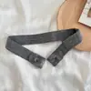 Cinturón de Jeans de Mezclilla de Fábrica, Cinturón Elástico Ajustable sin Costuras para Hombres y Mujeres, Cinturón Perezoso sin Agujeros, Versátil e Invisible
