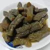 Prato de pepino em conserva com molho, vegetal em conserva para acompanhar arroz, aperitivo, pepino em conserva, vegetal em conserva, refrescante, pronto para comer da embalagem, crocante e refrescante, sabor do molho, fermentado