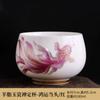 Conjunto de chá Kung Fu de porcelana branca Suet Jade, xícara de chá, xícara pessoal de alta qualidade, xícara de degustação de chá, xícara grande Master, xícara individual