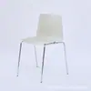 Silla de conferencia de oficina de fábrica silla de entrenamiento silla reforzada de plástico apilable para negociar silla de recepción sin reposabrazos