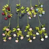 Flores Artificiales de Peonía de 4 Cabezas en Colores Otoñales Más Vendidas de Amazon para Decoración del Hogar y Bodas, Adornos de Flores Falsas Transfronterizos al por Mayor