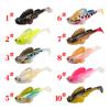 Luya isca de silicone de dez cores Soft Bait mini T-tail peixe de chumbo 6cm8g anti-fundo de salto de peixe bico de peixe isca falsa