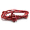 VIKINGS Taobao AliExpress superventas cuerda de nailon Pulsera Ancla de Barco anzuelo Pirata Vikingo H Rojo