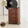 Cesta de ropa sucia dividida para uso doméstico, cesta de lavandería de gran capacidad con ruedas, cesta de ropa sucia para baño, cesta de almacenamiento de ropa