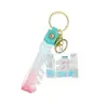Llavero Creativo Lindo Botella de Arena Luminosa para Apilar Venta Caliente Adornos Accesorios de Botella Cuadrada de Aceite Colgante para Mochila de Pareja