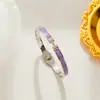 Pulsera Acero de Titanio Pulsera Letra H Pulsera de Moda Tendencia Europea y Americana para Mujer Nueva Fábrica de Joyería de Acero Inoxidable y Titanio