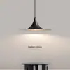 Diseñador danés nórdico altavoz minimalista Candelabro Creativo simple arte Cabezal único Restaurante restaurante lámparas de comedor