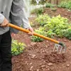 Rastrillo Grueso de Acero al Manganeso Afilado con Púas para Girar la Tierra, Herramienta Agrícola Completamente de Acero para Girar la Tierra, Acero al Manganeso para Aflojar la Tierra y Limpiar Terrenos