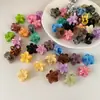 Presilha de Garra Pequena Colorida Fofa Transfronteiriça para Rabo de Cavalo Alto para Mulheres, Presilha de Flor para a Parte de Trás da Cabeça, Acessório de Cabelo para Meninas com Cabelo Grosso