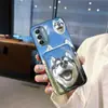 Adequado para Capa de Celular Moto Porta-Cartão de Casal Estiloso Simples Tendência à Prova de Poeira Slot para Cartão Porta-Cartão de Silicone Capa Macia Criativo