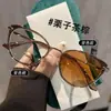 Gafas de Prescripción Fotocromáticas Estilo Coreano Ins Japonés para Mujer, Monturas Melard Ojo de Gato, Modernas para Sesiones de Fotos Callejeras