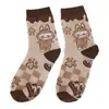 Calcetines de Tela de Dibujos Animados Estilo Japonés Rab para Mujer Calcetines de Invierno y Otoño de Caña Media Calcetines de Tubo Largo para Hombre Marca de Tendencia de Dibujos Animados