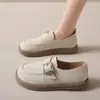 Mocasines Retro para Mujer 2026 Primavera y Otoño Nuevo Estilo Mocasines Slip-On Suela Plana Suave Talla Grande Zapatos Birkenstock