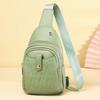 Nueva Bolsa de Pecho de Moda de Comercio Exterior para Mujer, Bolso Cruzado Versátil de Alta Calidad de Gran Capacidad, Bolsa de Pecho Casual Estilo Coreano de PU para Estudiantes