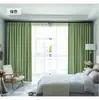 Keqiao Wholesale Tela Moderna Nórdica de Color Sólido para Oscurecer Cortina para Ventana Abuhardillada de Dormitorio Cortina para Sala de Estar Cortina para Balcón de Hotel Terminada