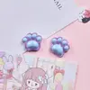 Dibujos Animados Lindos Patas de Gato Transparentes de Hielo Accesorios de Resina DIY Funda de Teléfono Taza de Agua Imán para Nevera Hebilla de Zapato Pasador Accesorios de Joyería