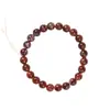 Pulsera de Cristal de Resina Roja 8/10/11mm Joyería Hecha a Mano con Cuentas Anillo Sencillo Accesorios Multitamaño Cuentas Que Mejoran el Cutis