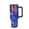 Impresión por transferencia de calor 40 oz Taza para coche Acero inoxidable 304 Pajita Taza de vacío Gran capacidad Taza de agua Conservación del frío Calentador de hielo Taza Transfronterizo