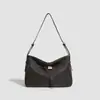 2026 Nova Bolsa de Couro Macio Estilo Retrô para Axila Feminina Bolsa Tote Grande Capacidade de Ombro Único Bolsa Transversal Versátil Conveniente para o Dia a Dia