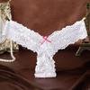 Ropa Interior Sexy para Mujer Sexy Lazo Cintura Baja Encaje Tanga Deseo Puro Ropa Interior Emocional Pantalones T sin Liberación N09