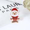 Alto senso nicho desenhos animados bonito metal emblema da árvore de Natal roupas saco acessórios boch de Natal joias atacado
